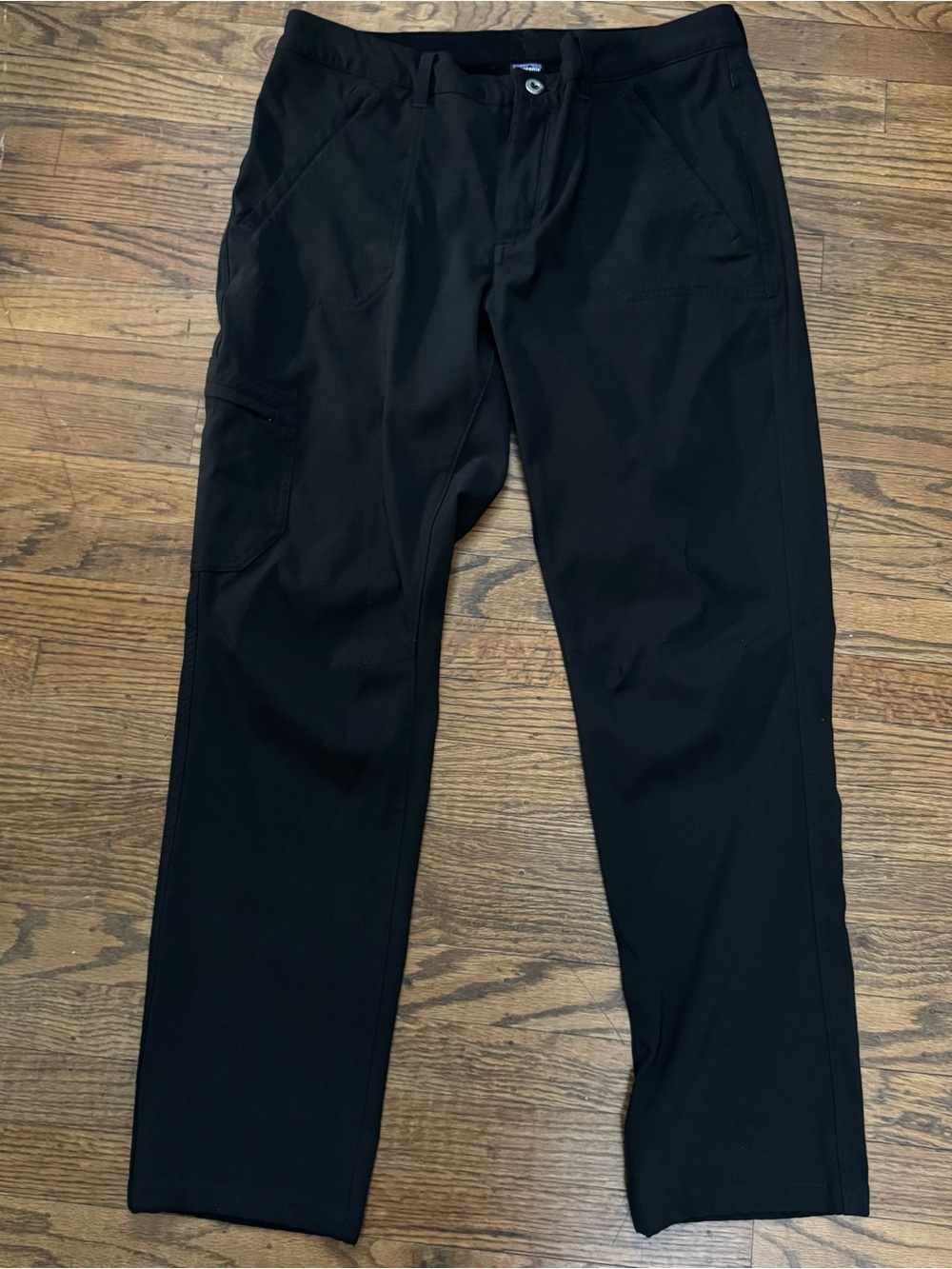 Patagonia Women's Black Straight Leg Sidesend Hiking Pants 10 EUC